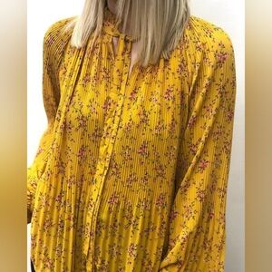 Floral Yellow Blouse